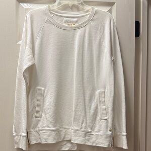 Lilly Pulitzer Luxletic Beach Comber White Sweatshirt